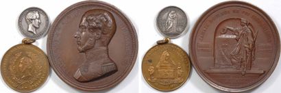 null Ferdinand d'Orléans, son décès, lot de 5 médailles dont la médaille de Hart...