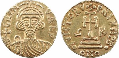 null Italie, Bénevent, Grimoald III, solidus, s.d. (792-806) - SUP - R - Or - 21,0...