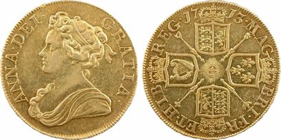 null Royaume-Uni, Anne, 5 guinées, 1713 Londres.
S.3568 - Or - 36,8 mm - 41,63 g.
R....