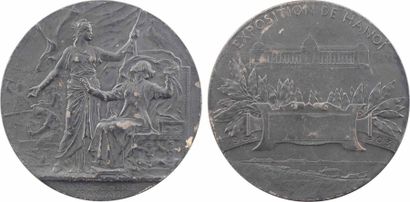 null Indochine, Annam-Tonkin, exposition de Hanoï, médaille par Patey, 1902-1903...