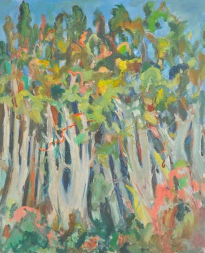 Jean AUREL (1907-1982) Forêt, Huile sur toile, 91,5 x 76 cm