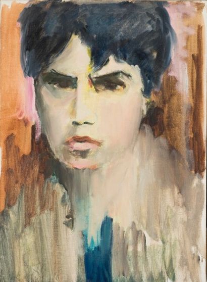 Jean AUREL (1907-1982) Portrait, Huile sur toile, . 46,5 x 33 cm