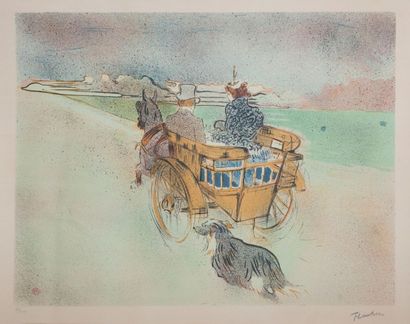 null Henri de TOULOUSE-LAUTREC (1864-1901)
La charrette
Lithographie en couleurs...