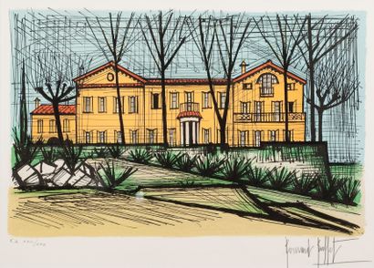 Bernard BUFFET (1928-1999) La maison Jaune

Lithographie, signée en bas à droite...