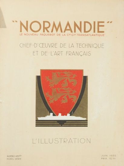 null Hors Série juin 1935. L'illustration. "Normandie", chef d'œuvre de la technique...
