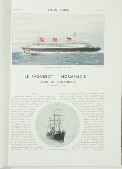 null Hors Série juin 1935. L'illustration. "Normandie", chef d'œuvre de la technique...