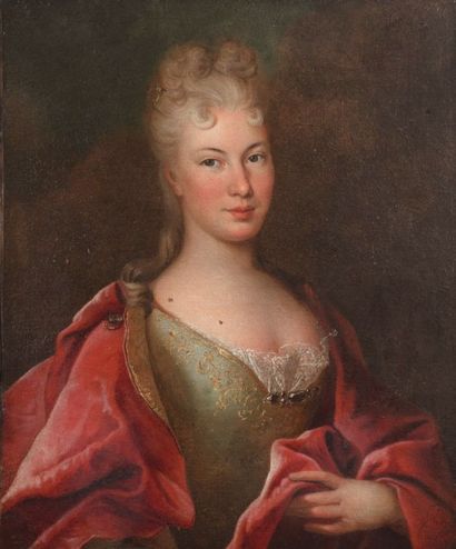 École FRANÇAISE vers 1700 Ecole FRANCAISE vers 1700. Portrait de femme de qualité....