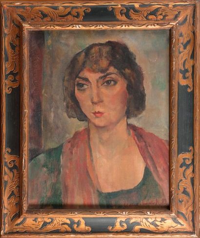 null PH31 - Pierre Ernest KOHL (1897-1985) : Portrait de femme. Peinture sur toile....