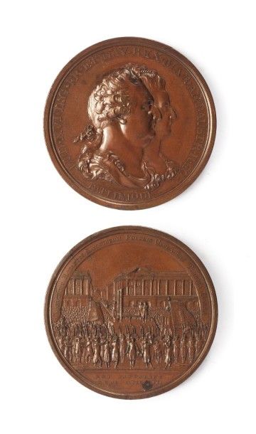 null 21 janvier 1793 - Exécution du roi Louis XVI, médaille par HK (H.465) - SUP...