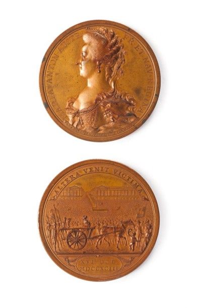 null 16 octobre 1793 - Exécution de Marie-Antoinette, médaille par C.H. Küchler (H.533)...