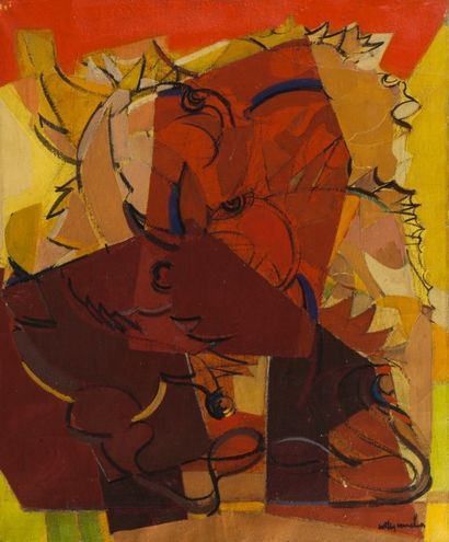 Willy MUCHA (1905-1995), 

Rascasse, 1945-46

Huile sur toile, signée en bas à droite....