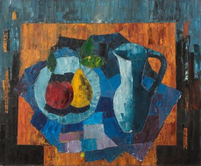 null Tony AGOSTINI (1916-1990) - Nature morte à la cruche - Huile sur toile, signée...