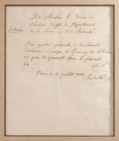 REDOUTÉ Pierre-Joseph REDOUTÉ Pierre-Joseph [Saint-Hubert, Belgique, 1759 - Paris,...