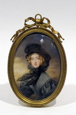 D’après Jean-Baptiste Isabey,seconde moitié du XIXe siècle. La reine Louise des Belges

née...