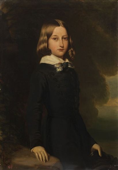 Franz Xaver Winterhalter, circa 1845 (& son atelier) Léopold II de Belgique enfant,

duc...
