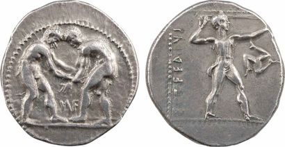 GREEK COINS Pamphylie, Aspendos, statère, c.380-325 av. J.-C. - A/Anépigraphe - Deux...