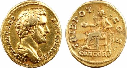 Roman imperial coins Antonin (sous Hadrien), aureus, Rome, février à juillet 138...