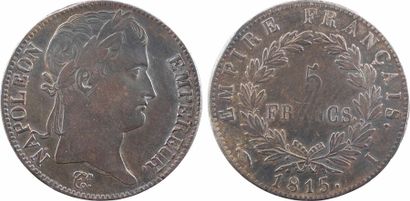 MODERN FRENCH COINS Cent-Jours, 5 francs Empire, 1815 Limoges - A/NAPOLEON - EMPEREUR....