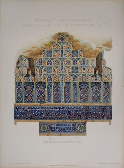 null Commission Impériale Archéologique. Les mosquées de Samarcande. Gour-Emir. Saint-Petersbourg,...