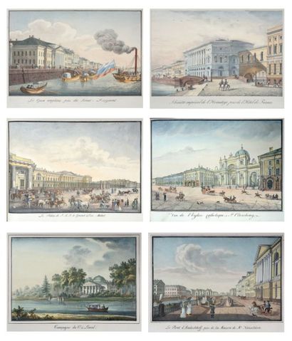 null Nouvelle collection de quarante-deux vues de Saint-Pétersbourg et de ses environs,...