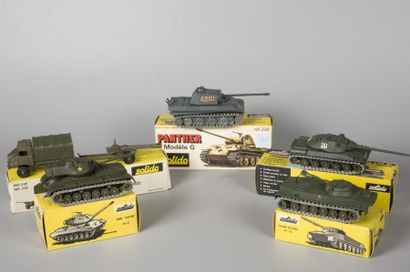 SOLIDO référence du lot : 6477-37 - Solido. Tank "Patton" M-47 

Solido. Panther...
