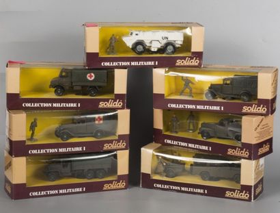 SOLIDO référence du lot : 6477-57 - Solido Collection Militaire I. Land Rover avec...