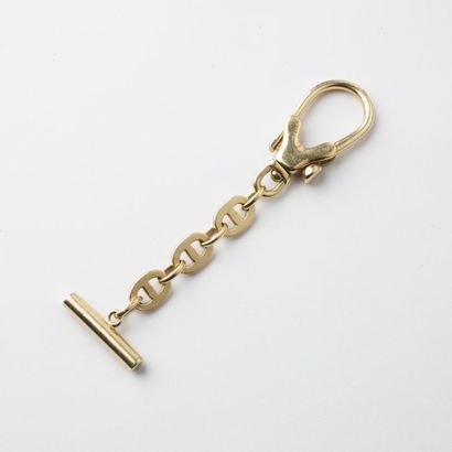 null Porte-clefs chaine maille marine en or jaune. Signé BOUCHERON Paris. Poids :...