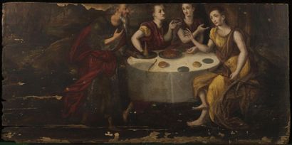 null Ecole ITALIENNE du XVIe siècle

Le repas

Panneau de chêne, fragment.

33 x...