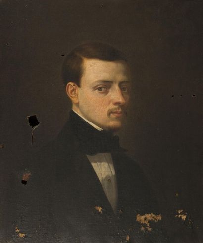 null Ecole FRANCAISE du XIXe siècle

Portrait d’homme

Huile sur toile.

65,5 x 54,5...