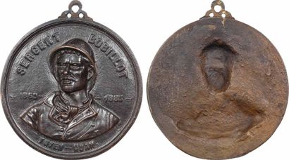 null Indochine, Tonkin, médaille du sergent Bobillot, c.1890 A/SERGENT BOBILLOT Buste...