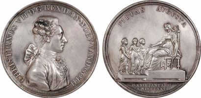 null Danemark, Christian VII, l'introduction de la citoyenneté, par Adzer, 1776 Copenhague...
