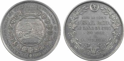 null Égypte, Ismaïl Pacha, inauguration du canal de Suez, 1869 Paris A/PERCEMENT...