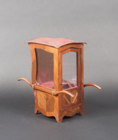 null Chaise à porteur en bois de rose, style Louis XV