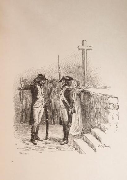 BALZAC (Honoré de) Les Chouans. Paris, Émile Testard et cie, 1889. In-folio, maroquin...