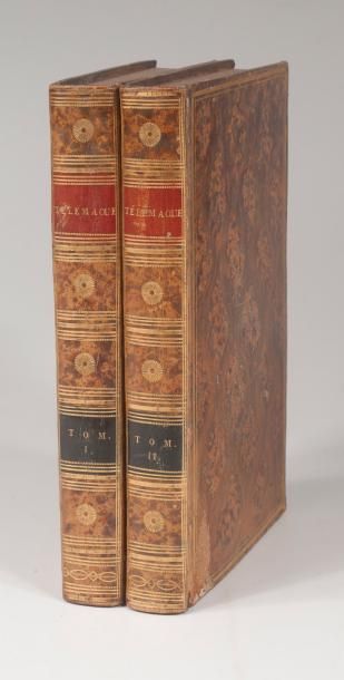 FENELON Les Aventures de Télémaque fils d'Ulysse. Paris, Ancelle, 1798. 2 vol. in-8,...