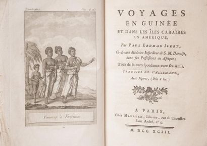 ISERT (Paul Erdman) Voyages en Guinée et dans les Iles Caraïbes en Amérique. Paris,...