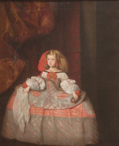 Attribué à Juan Bautista MARTINEZ del MAZO (vers 1612 - 1667) Portrait de l'infante...