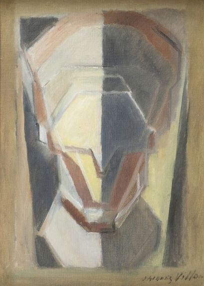 Jacques VILLON (1875-1963) Pythagore, circa 1948 Huile sur toile Signé en bas à droite...
