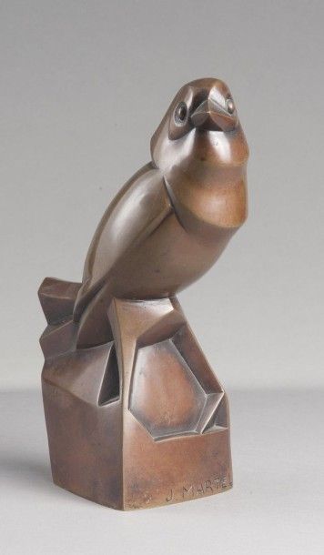null Jan & Joël MARTEL (1896-1966). Calfat, 1926. Epreuve en bronze à patine brun...