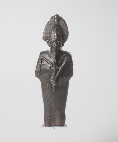 null Osiris. Egypte, époque Ptolémaïque (332-32 avant J.C) Stéatite noire ou chlorite....