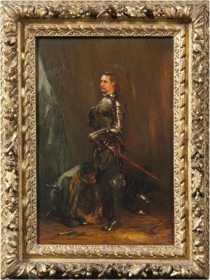 null John PETTIE (1839-1893)



« Before the battle »



Huile sur toile titrée et...