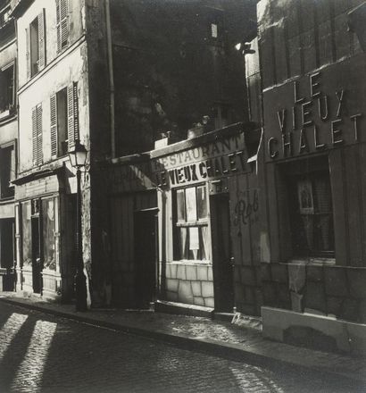null Albert Monnier, Restaurant Le Vieux Chalet, Paris, circa 1950. Tirage argentique...