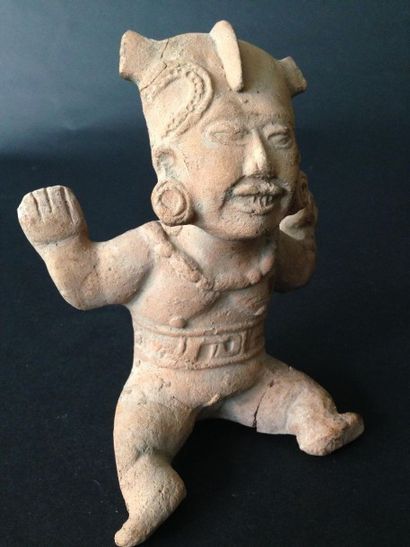 null Hochet anthropomorphe Remojadas. Veracruz (600 - 900 ap. J.-C.). Il représente...