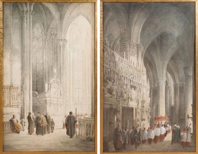 null A. CARDINAL
(Actif au XIXe siècle)
Intérieur de la Cathédrale de Chartres
Intérieur...
