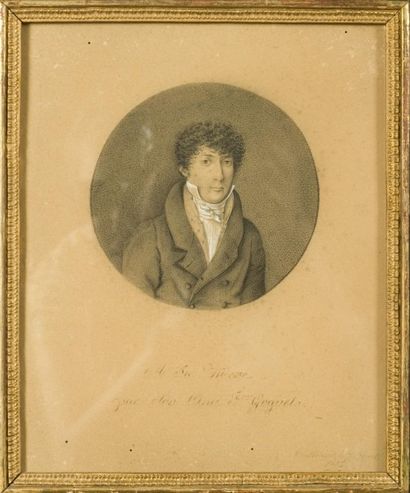 null Frédéric GOGUEL (XVIII/XIXe siècle)

 Portrait de jeune homme en buste

Fusain...