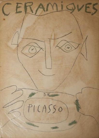 null RAMIE. Céramiques de Picasso. Paris, Skira, 1948. In-folio, en feuilles, sous...
