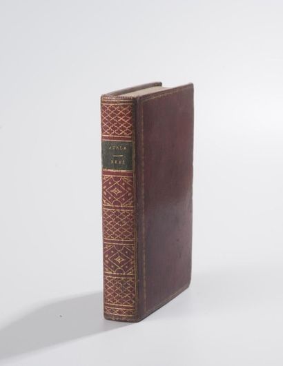 null CHATEAUBRIAND. Atala. René. Paris, Le Normant, 1805. In-12, maroquin rouge,...