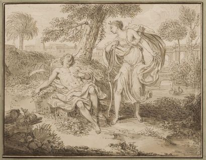 null Louis Fabricius DUBOURG (Amsterdam 1693 – 1775) - Album contenant 98 dessins...