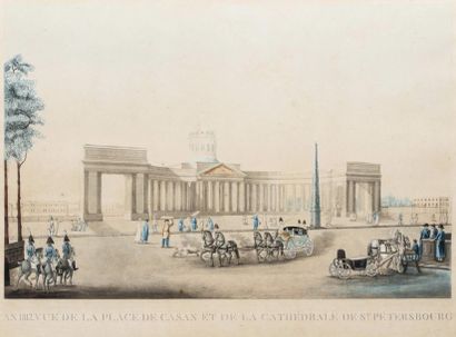 null [Michel François Damame de Martrais]. An 1812. Vue de la place de Casan et de...