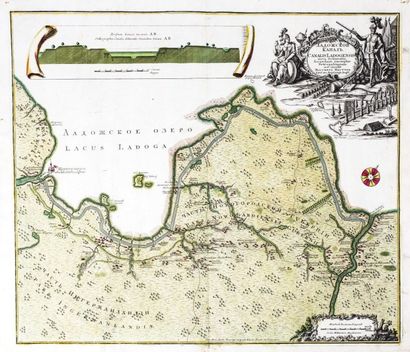 null Matthieu Seutter (1678-1757). Canalis Ladogensis nova Delineatio secundum exemplar...